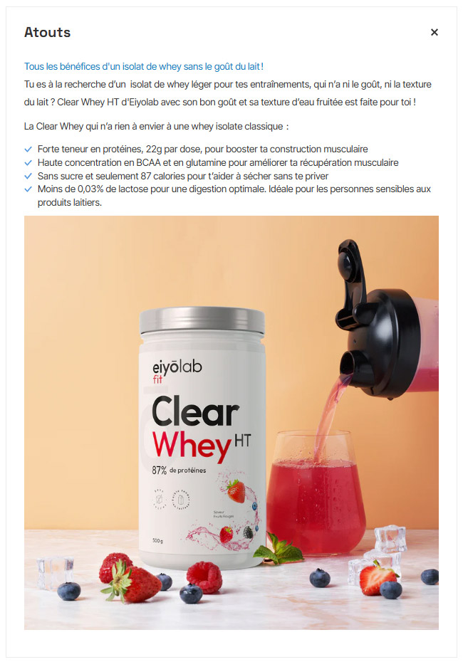 exemple fiche produit SEO descriptif